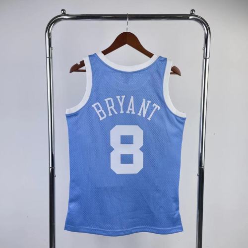 Heat Transfer Retro NBA Los Angeles Lakers  Kobe Bryant Mitchell & Ness 2004-05 Powder Blue Hardwood Classics Swingman Jersey