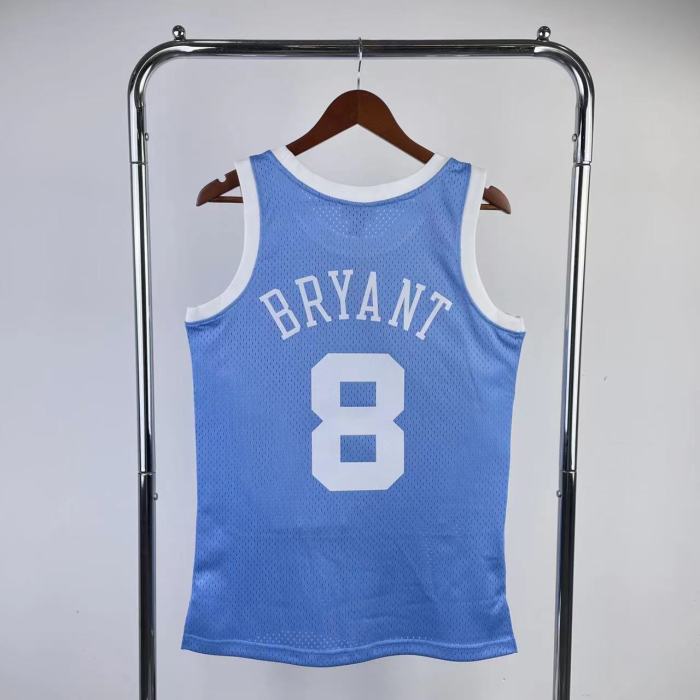 Heat Transfer Retro NBA Los Angeles Lakers  Kobe Bryant Mitchell & Ness 2004-05 Powder Blue Hardwood Classics Swingman Jersey