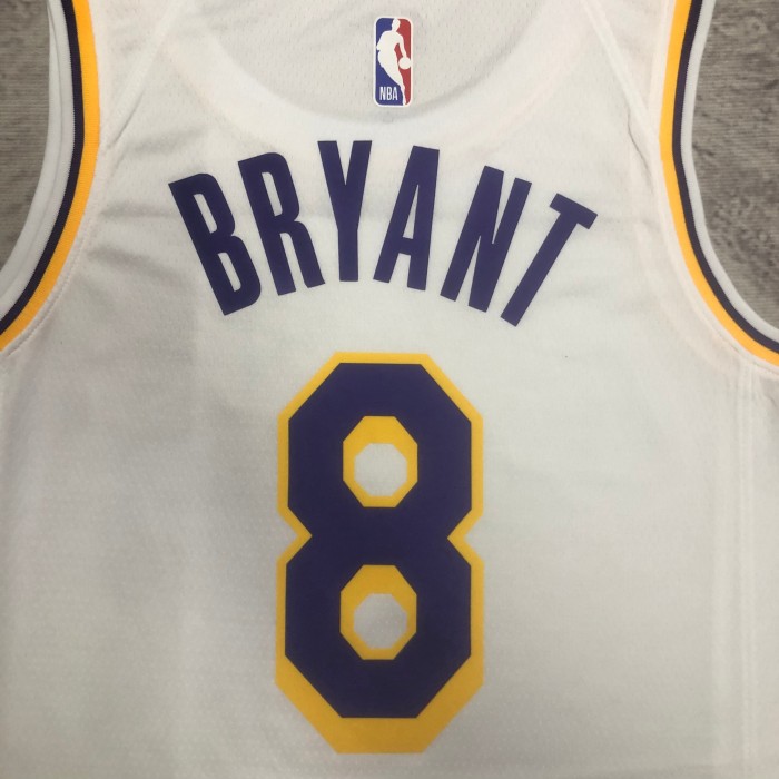 Heat Transfer  NBA Los Angeles Lakers Kobe Bryant 2022/23 White Association Edition Swingman Jersey