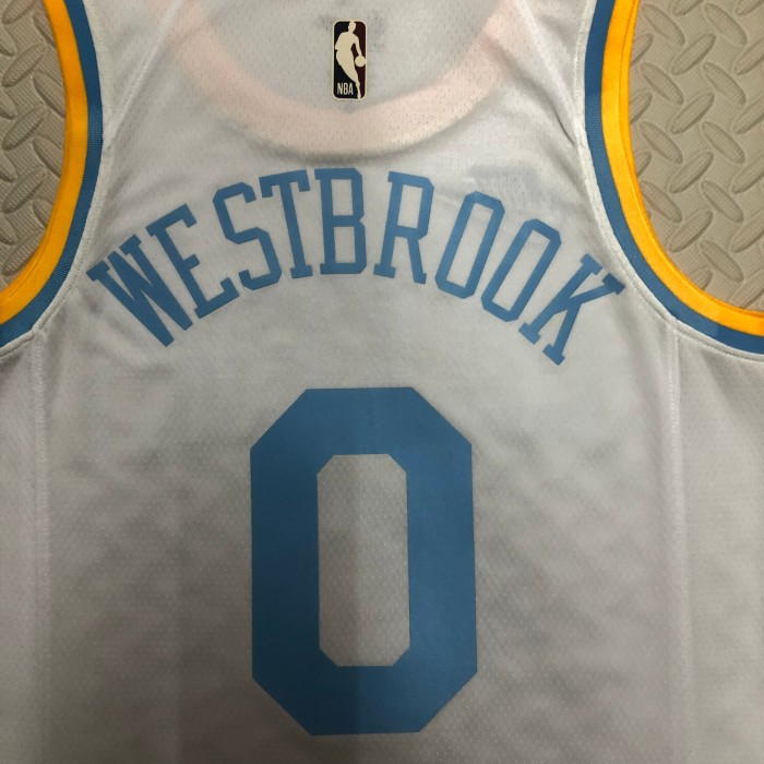 Heat Transfer  Retro NBA Los Angeles Lakers Russell Westbrook 2022-23 White Jersey