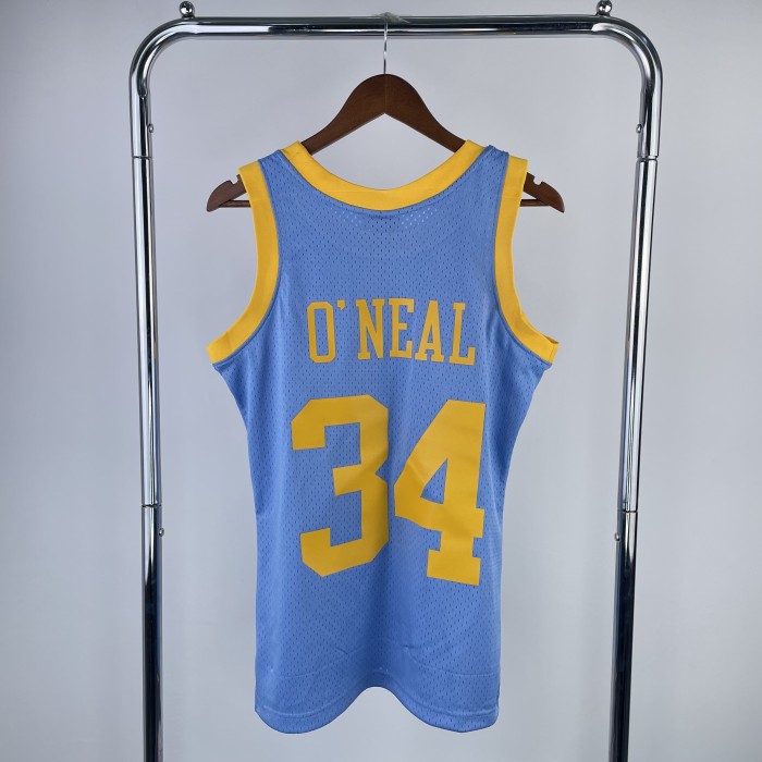 Heat Transfer Retro NBA Los Angeles Lakers O'Neal 2002 Blue Jersey