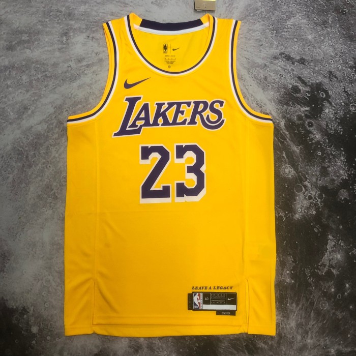 Heat Transfer NBA Los Angeles Lakers LeBron James 2022-23 Gold Association Edition Swingman Jersey
