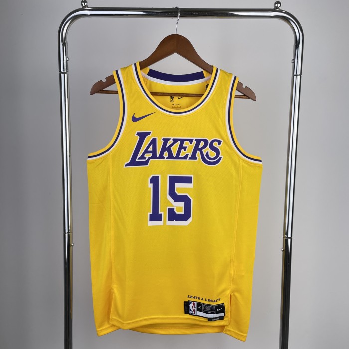 Heat Transfer NBA Los Angeles Lakers Austin Reaves 2022-23 Gold Association Edition Swingman Jersey