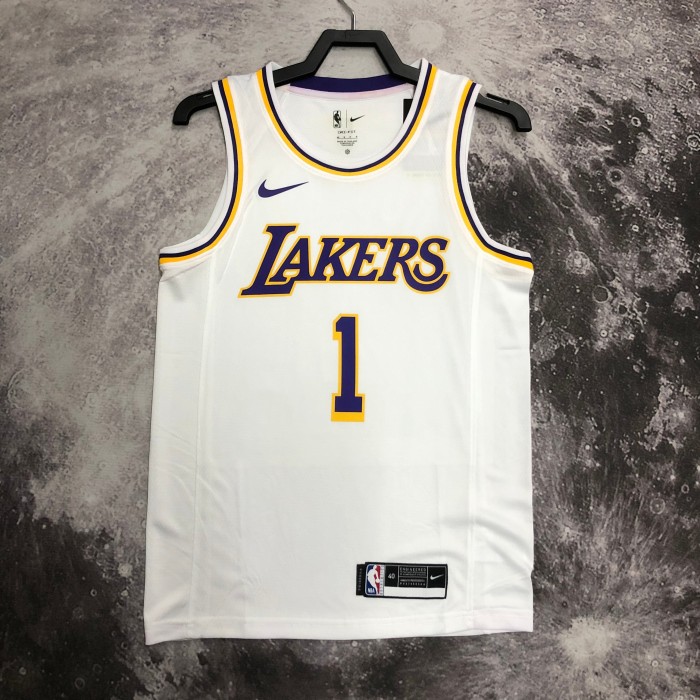 Heat Transfer NBA  Los Angeles Lakers White Russell