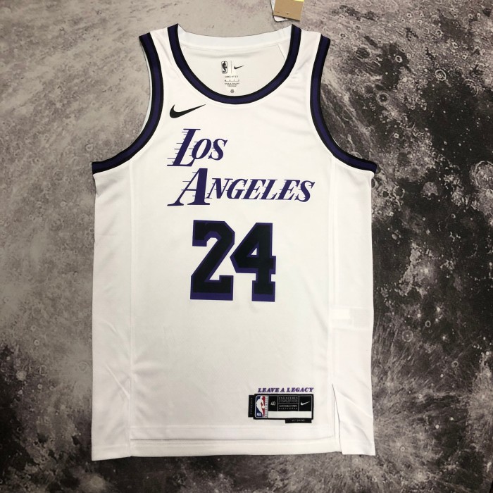Heat Transfer  NBA Los Angeles Lakers Kobe Bryant 2022/23 White City Edition  Jersey
