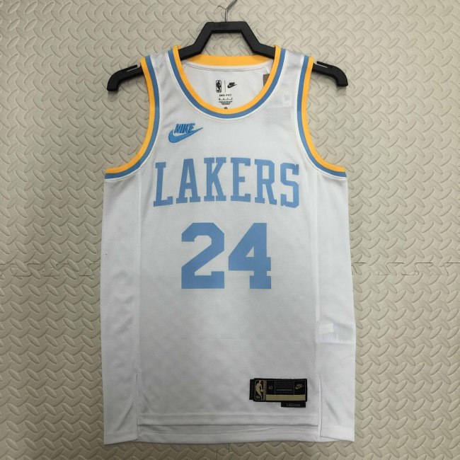 Heat Transfer Retro NBA Los Angeles Lakers Kobe Bryant 2022-23 White Jersey