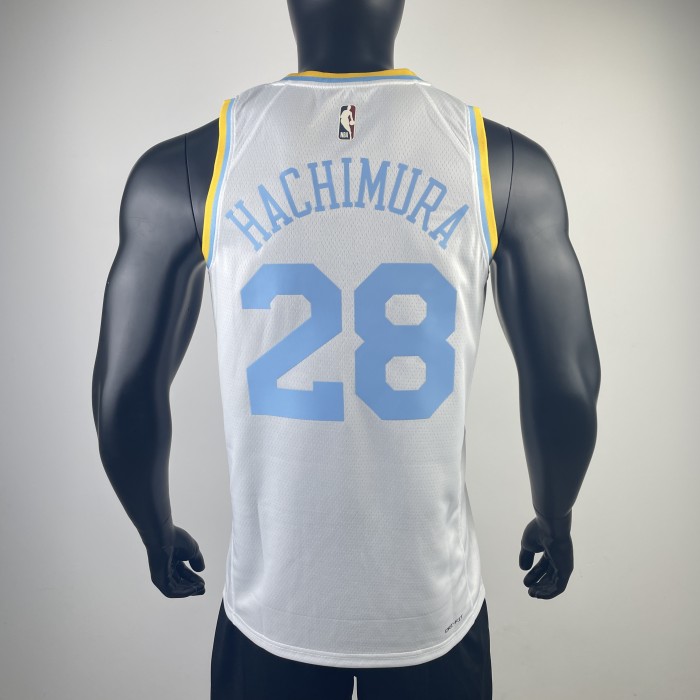 Heat Transfer NBA Retro 22-23Los Angeles Lakers White Rui Hachimura 28