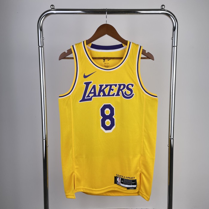 Heat Transfer NBA Los Angeles Lakers Kobe Bryant 2022-23 Gold Association Edition Swingman Jersey