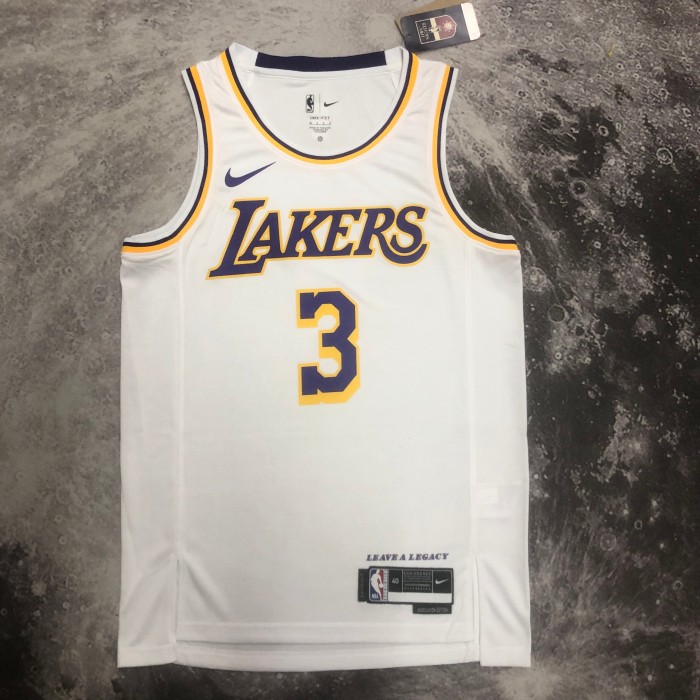 Heat Transfer  NBA Los Angeles Lakers Anthony Davis 2022/23 White Association Edition Swingman Jersey