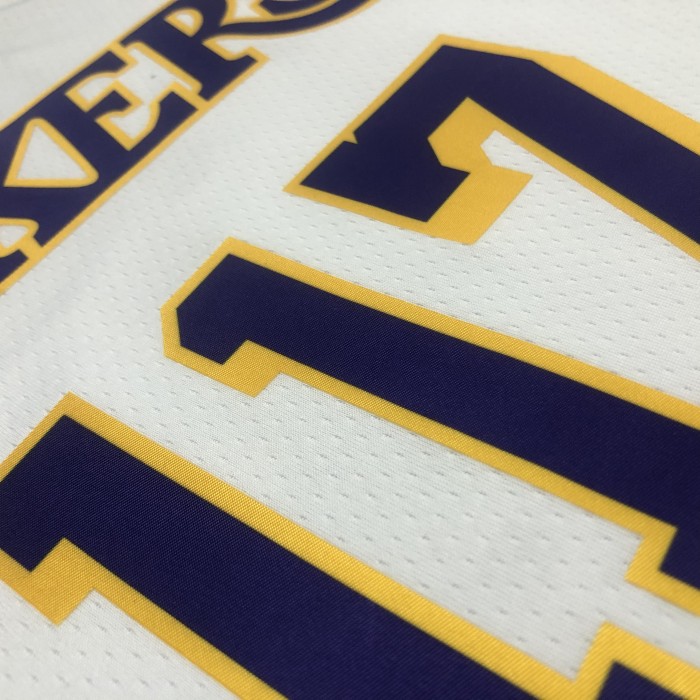 Heat Transfer NBA Los Angeles Lakers X-BOX 75 Anniversary Jointly-designed White Jersey