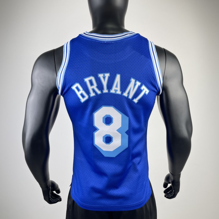 Heat Transfer Retro NBA Los Angeles Lakers 96-97 Kobe Bryant Blue Jersey