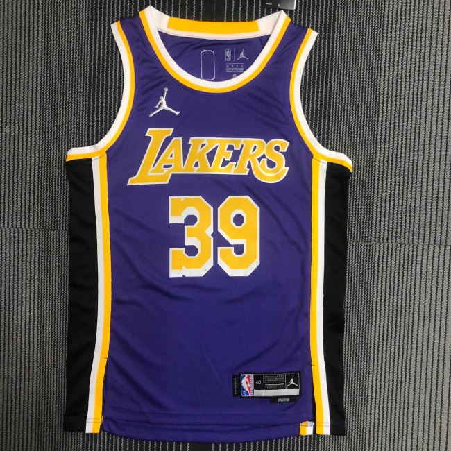 Heat Transfer NBA Los Angeles Lakers Howard 75th Anniversary Flying Man limited Purple Jersey