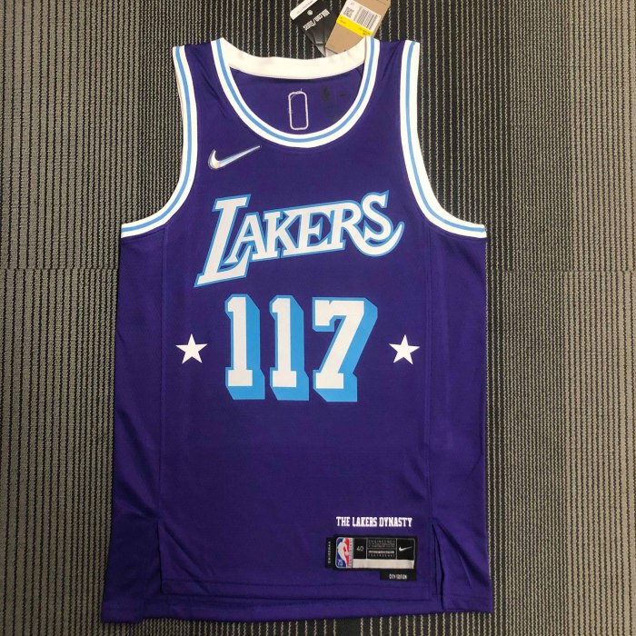 Heat Transfer NBA Los Angeles Lakers 2022  X-BOX City Edition Jointly-designed Purple Jersey