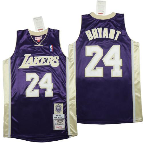 Heat Transfer NBA  Los Angeles Lakers  Kobe Bryant Purple Mamba Hall of Fame commemorative embroidered Jersey
