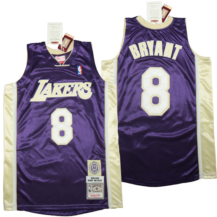 Heat Transfer NBA  Los Angeles Lakers  Kobe Bryant Purple Mamba Hall of Fame commemorative embroidered Jersey