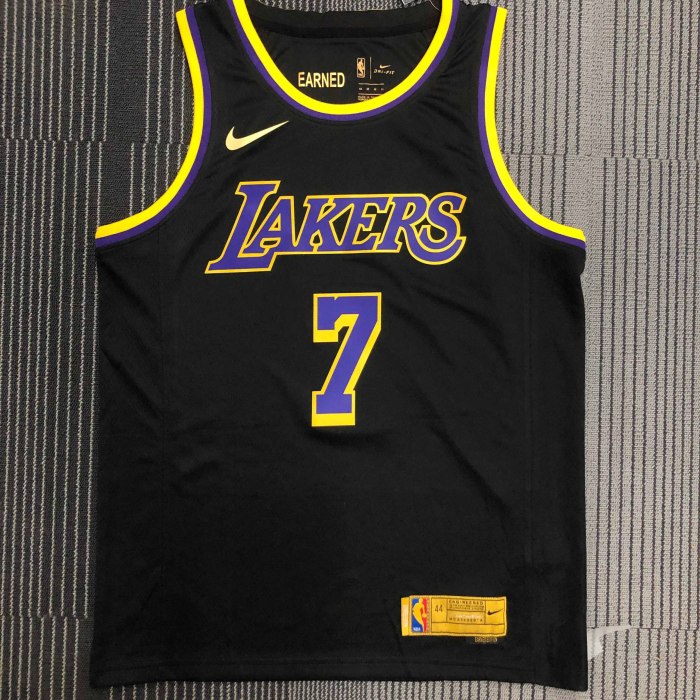 Heat Transfer NBA  Los Angeles Lakers Anthony Bonus Edition Black Jersey