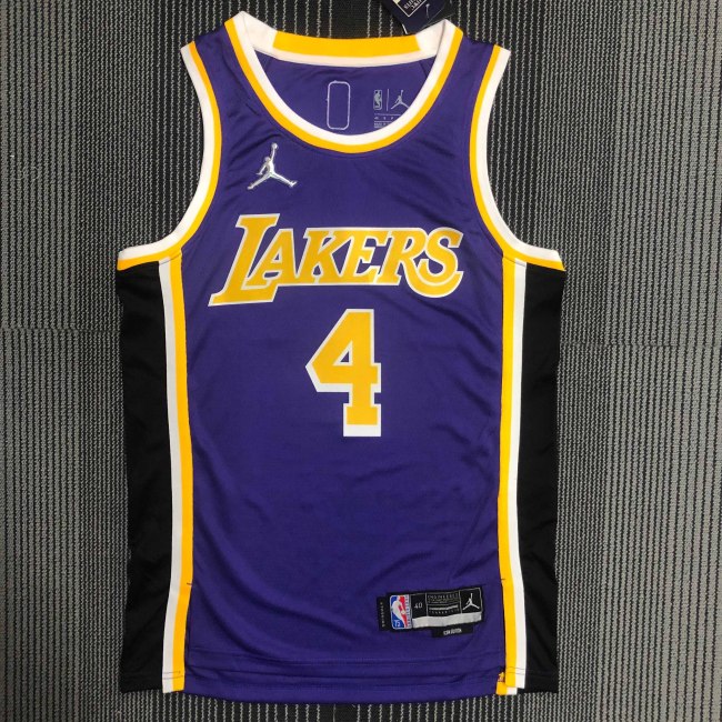 Heat Transfer NBA Los Angeles Lakers Rondo 75th Anniversary Flying Man limited Purple Jersey