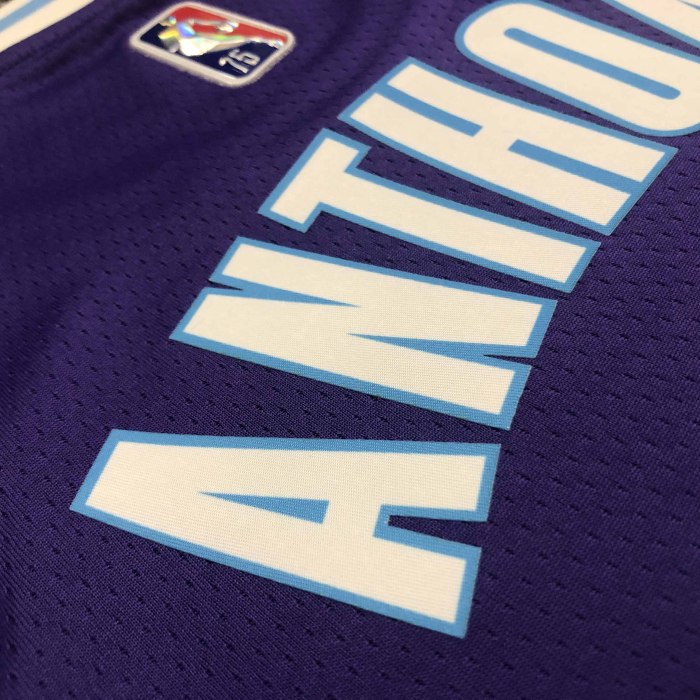 Heat Transfer NBA 2022 Los Angeles Lakers Anthony 75th Anniversary City Edition Purple Jersey