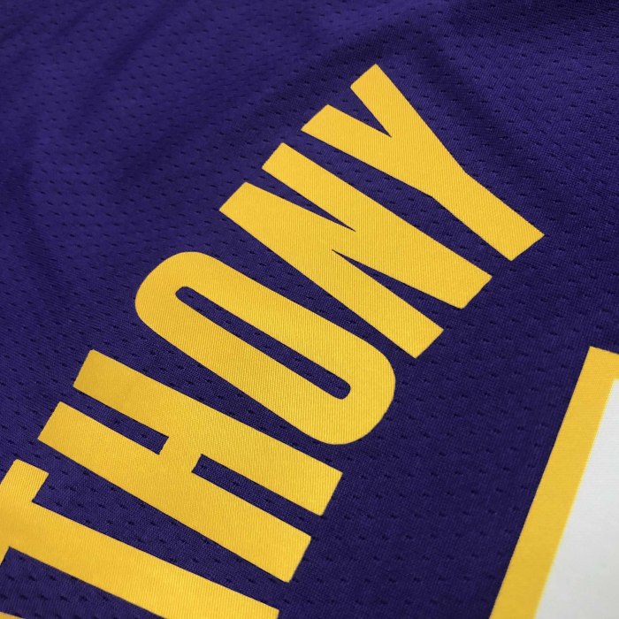 Heat Transfer NBA  Los Angeles Lakers Anthony Purple Jersey