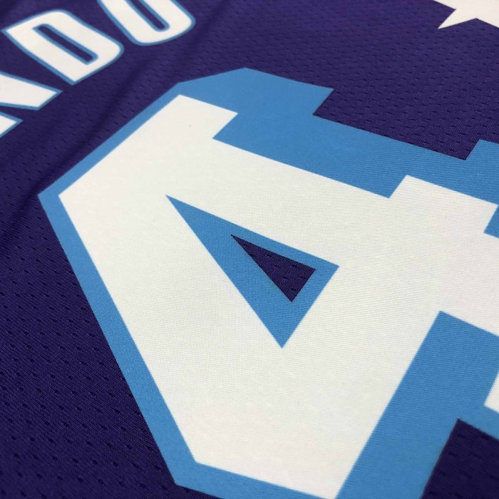 Heat Transfer NBA 2022 Los Angeles Lakers Rondo 75th Anniversary City Edition Purple Jersey
