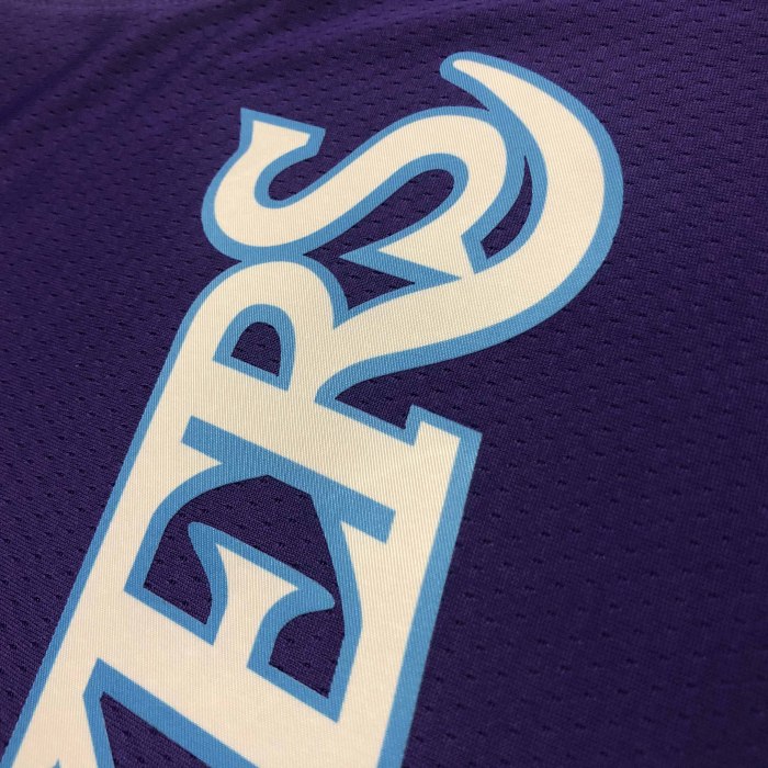 Heat Transfer NBA 2022 Los Angeles Lakers Kobe Bryant 75th Anniversary City Edition Purple Jersey