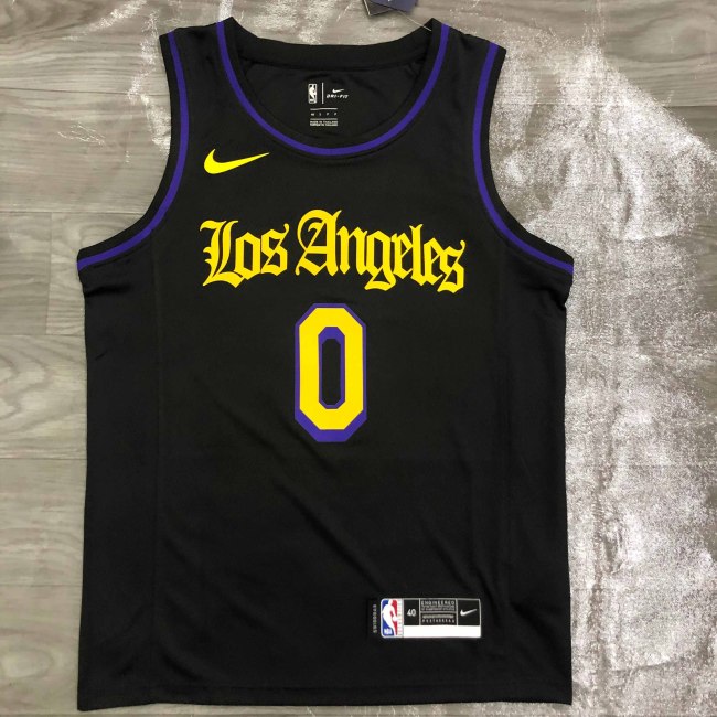 Heat Transfer NBA  Los Angeles Lakers Nick Young Black Jersey