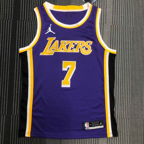 Heat Transfer NBA  Los Angeles Lakers Anthony Purple Jersey