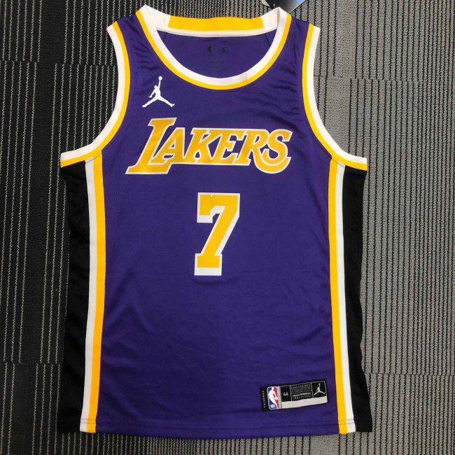 Heat Transfer NBA  Los Angeles Lakers Anthony Purple Jersey