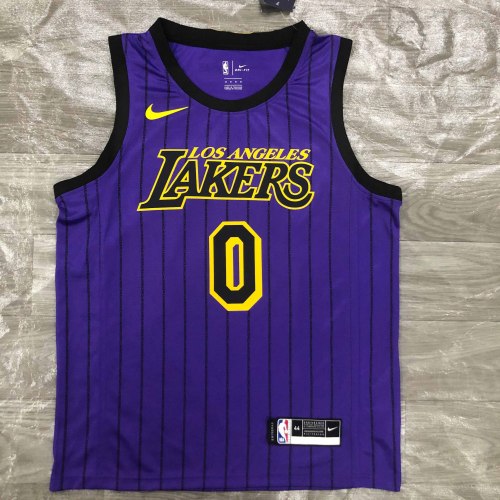 Heat Transfer NBA  Los Angeles Lakers 2018  Nick Young  stripe limit Purple Jersey