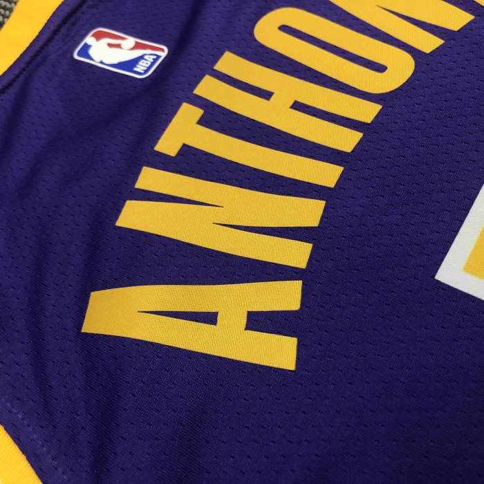 Heat Transfer NBA  Los Angeles Lakers Anthony Purple Jersey