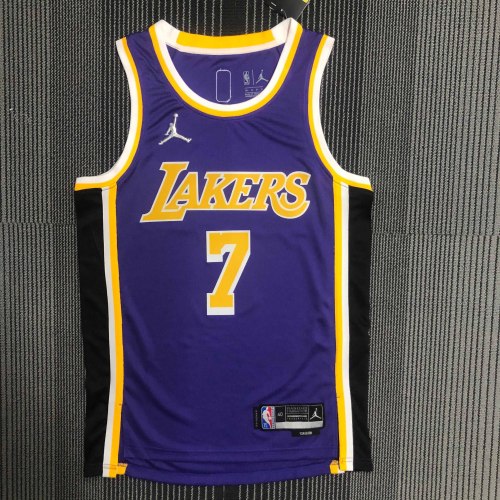 Heat Transfer NBA Los Angeles Lakers Anthony 75th Anniversary Flying Man limited Purple Jersey