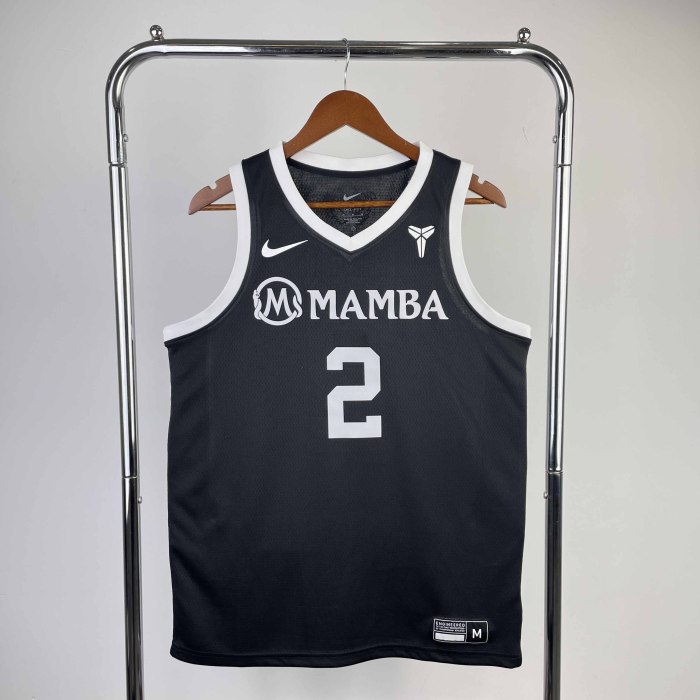 Heat Transfer NBA  Los Angeles Lakers Mamba GiGi commemorative Black Jersey