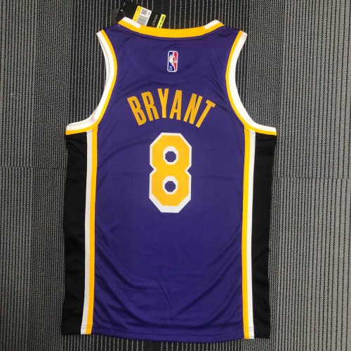 Heat Transfer NBA Los Angeles Lakers Kobe Bryant 75th Anniversary Flying Man limited Purple Jersey