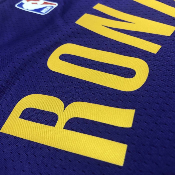 Heat Transfer NBA  Los Angeles Lakers Rondo  Purple Jersey