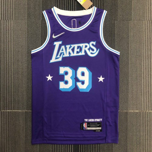 Heat Transfer NBA 2022 Los Angeles Lakers Howard 75th Anniversary City Edition Purple Jersey