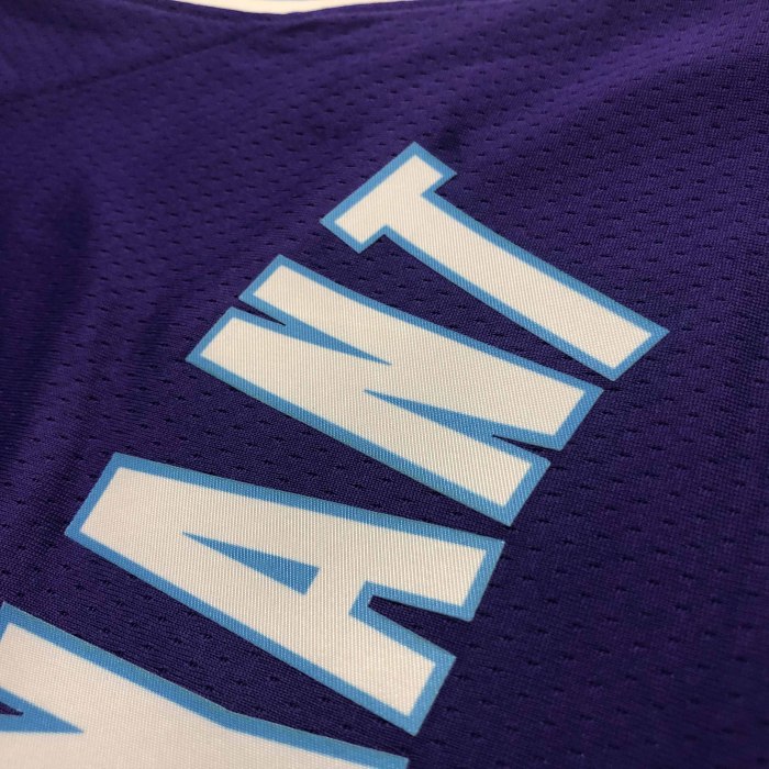 Heat Transfer NBA 2022 Los Angeles Lakers Kobe Bryant 75th Anniversary City Edition Purple Jersey