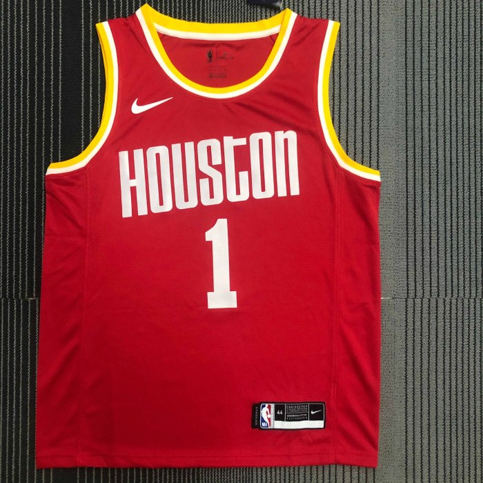 Heat Transfer Retro NBA Houston Rockets Tracy McGrady Red Jersey