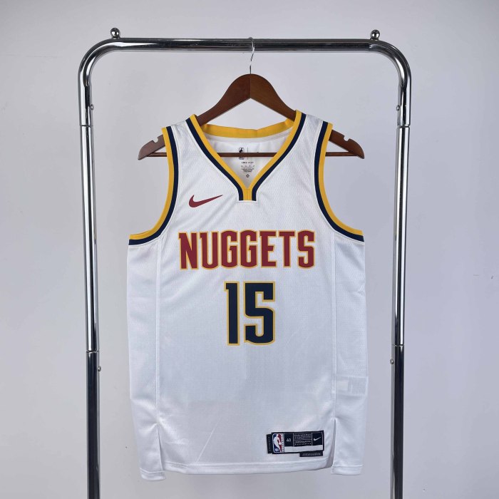 Heat Transfer NBA 2023 Denver Nuggets Nikola Jokic white Jersey