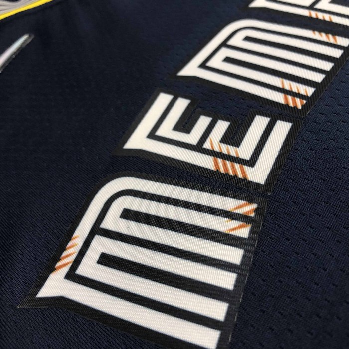 Heat Transfer 2022 NBA Memphis Grizzlies Morant City edition Dark blue Jersey