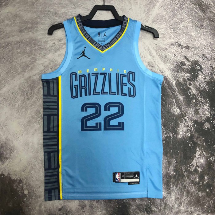 Heat Transfer 2023 NBA Memphis Grizzlies Desmond Bane Blue Flying man limited Jersey