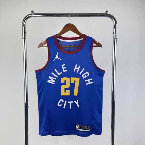 Heat Transfer NBA 2021 Denver Nuggets Murray Flying man limited Dark blue Jersey