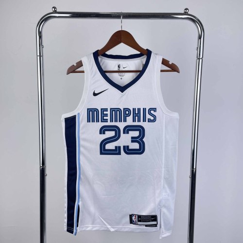 Heat Transfer NBA 2023 Memphis Grizzlies Rose white Jersey