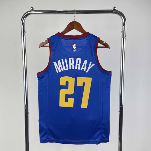 Heat Transfer NBA 2021 Denver Nuggets Murray Flying man limited Dark blue Jersey