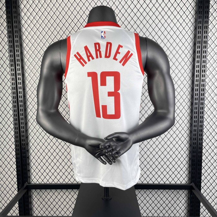 Heat Transfer NBA Houston Rockets James Harden 2018-19  Home White  Association Edition Swingman Jersey