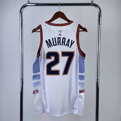 Heat Transfer 2023 NBA Denver Nuggets Murray City edition White Jersey