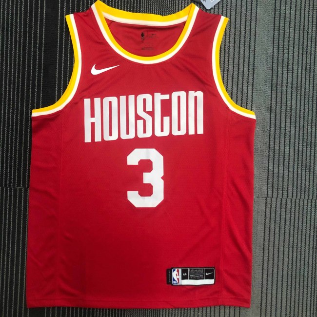 Heat Transfer Retro NBA Houston Rockets Paul Red Jersey