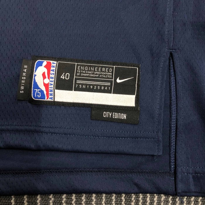 Heat Transfer 2022 NBA Memphis Grizzlies Morant City edition Dark blue Jersey