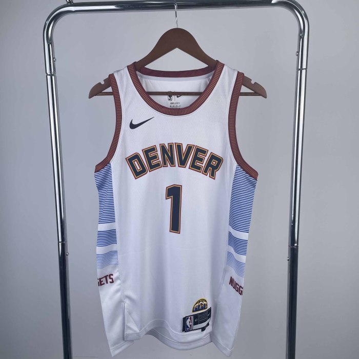 Heat Transfer 2023 NBA Denver Nuggets Porter JR. City edition White Jersey