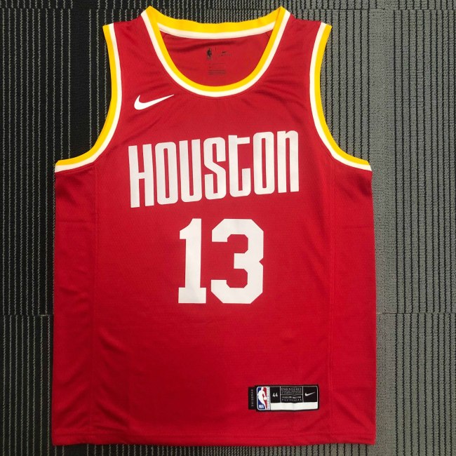 Heat Transfer Retro NBA Houston Rockets James Harden Red Jersey