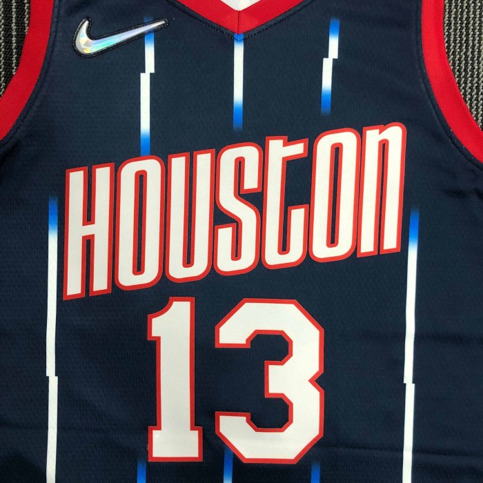 Heat Transfer NBA 2022 Houston Rockets James Harden Dark blue City edition Jersey